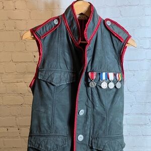 ❤️ VINTAGE Military-Inspired Blue VEST